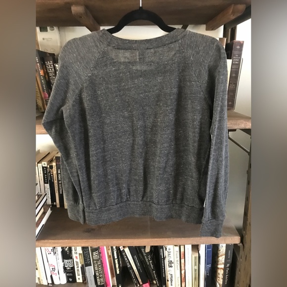 EUC Alternative Earth Heather Grey Long Sleeve Crew Neck Light Sweatshirt S - Picture 7 of 9